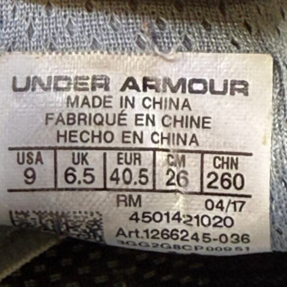 Under Armour SpeedForm Gemini 2 Womens Size 9 Gray Running Shoes Sneakers - Picture 9 of 9